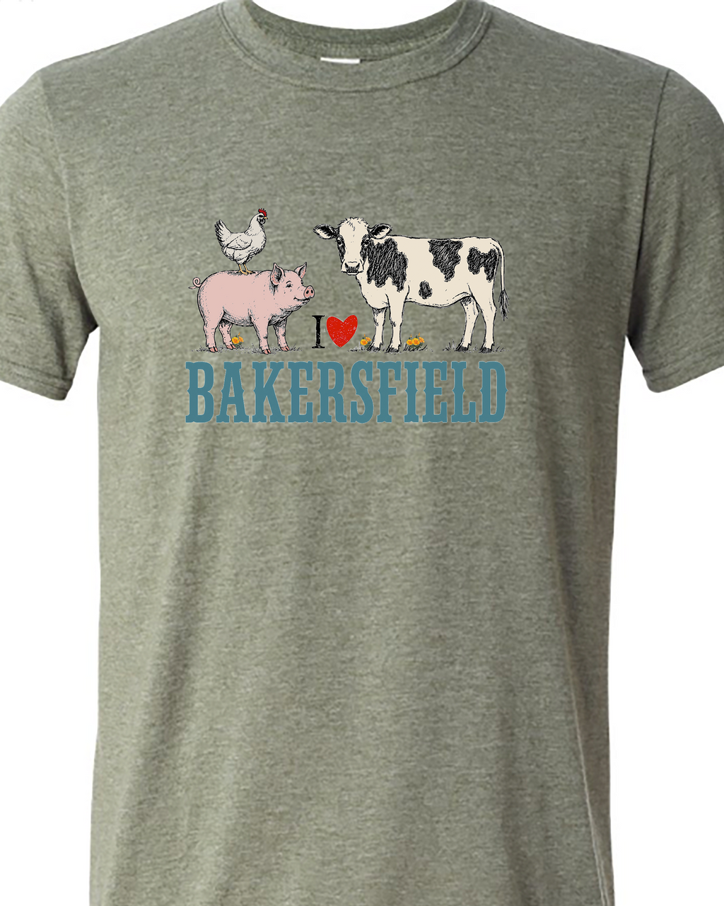 Bakersfield Farm Animal LOVE Tshirt
