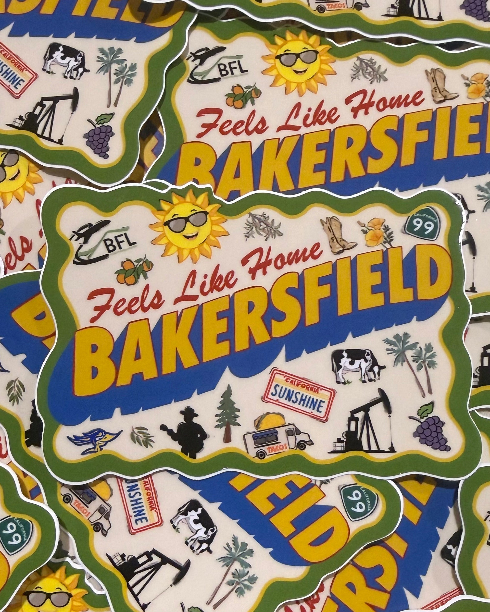"Feels Like Home" Bakersfield Sticker!